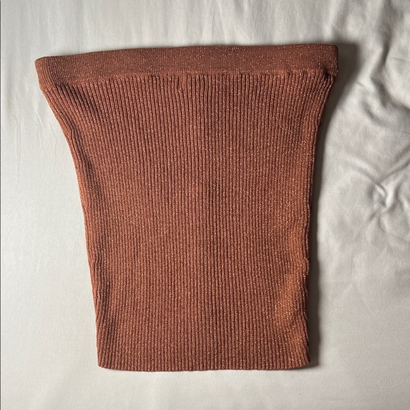 Camila Coelho Brown Metallic Thread Mini Skirt - Picture 3 of 5